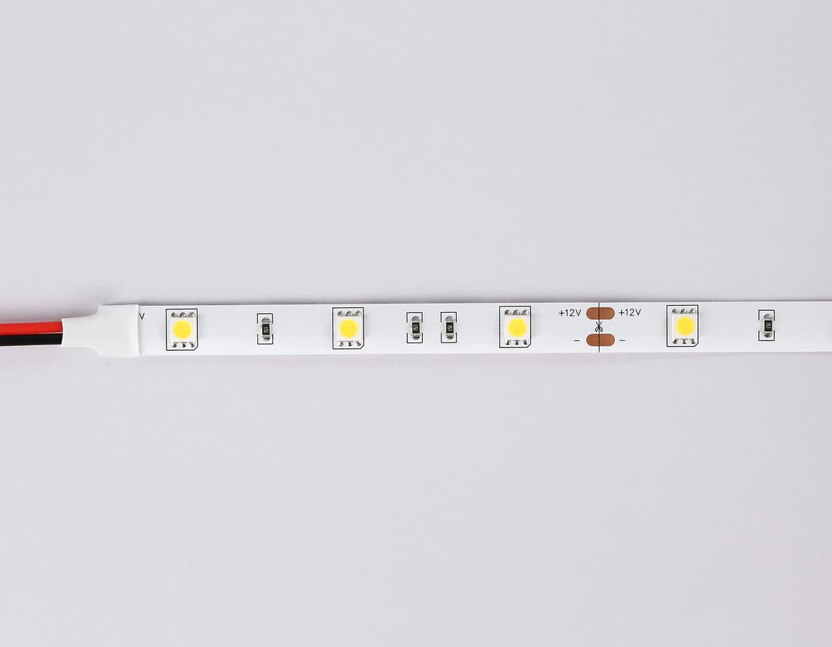 Светодиодная лента Ambrella Light GS1802 5050 30Led /7.2W m/ 12V IP20 4500K 5m GS1802 5050 30Led/ 7.2W m/ 12V IP20 4500K/ 5000*10*1.87mm (2 конт.) Ambrella Light 13
