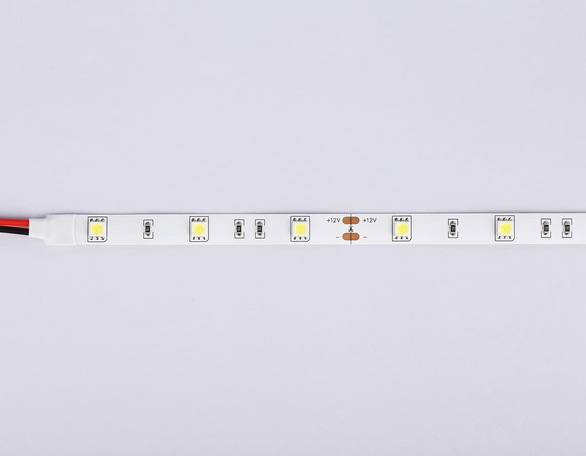 Светодиодная лента Ambrella Light GS1803 5050 30Led /7.2W m/ 12V IP20 6500K 5m GS1803 5050 30Led/ 7.2W m/ 12V IP20 6500K/ 5000*10*1.87mm (2 конт.) Ambrella Light 13