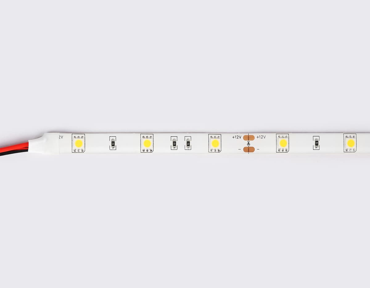 Светодиодная лента Ambrella Light GS1901 5050 30Led /7.2W m/ 12V IP65 3000K 5m GS1901 5050 30Led/ 7.2W m/ 12V IP65 3000K/ 5000*10*2.87mm (2 конт.) Ambrella Light 12