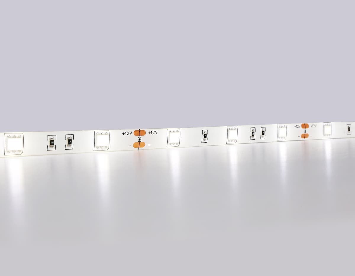 Светодиодная лента Ambrella Light GS1902 5050 30Led /7.2W m/ 12V IP65 4500K 5m GS1902 5050 30Led/ 7.2W m/ 12V IP65 4500K/ 5000*10*2.87mm (2 конт.) Ambrella Light 11