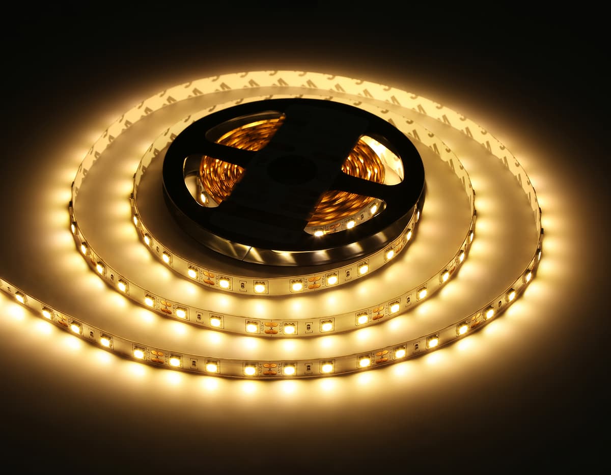 Светодиодная лента Ambrella Light GS2001 5050 60Led /14.4W m/ 12V IP20 3000K 5m GS2001 5050 60Led/ 14.4W m/ 12V IP20 3000K/ 5000*10*1.87mm (2 конт.) Ambrella Light 17