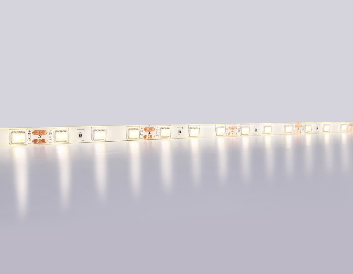 Светодиодная лента Ambrella Light GS2101 5050 60Led /14.4W m/ 12V IP65 3000K 5m GS2101 5050 60Led/ 14.4W m/ 12V IP65 3000K/ 5000*10*2.87mm (2 конт.) Ambrella Light 11