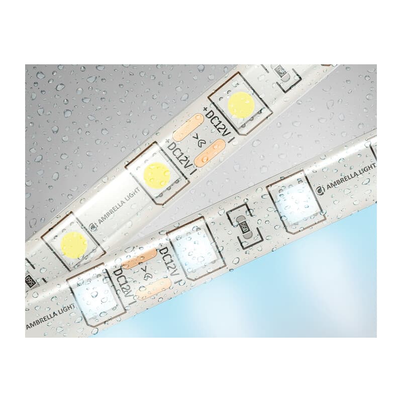 Светодиодная лента Ambrella Light GS2103 5050 60Led /14.4W m/ 12V IP65 6500K 5m GS2103 5050 60Led/ 14.4W m/ 12V IP65 6500K/ 5000*10*2.87mm (2 конт.) Ambrella Light 9