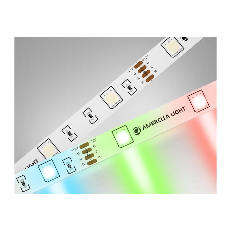 Светодиодная лента RGB Ambrella Light GS2201 5050 30Led /7.2W m/ 12V IP20 RGB 5m GS2201 5050 30Led/ 7.2W m/ 12V IP20 RGB /5000*10*1.87mm (4 конт.) Ambrella Light 9
