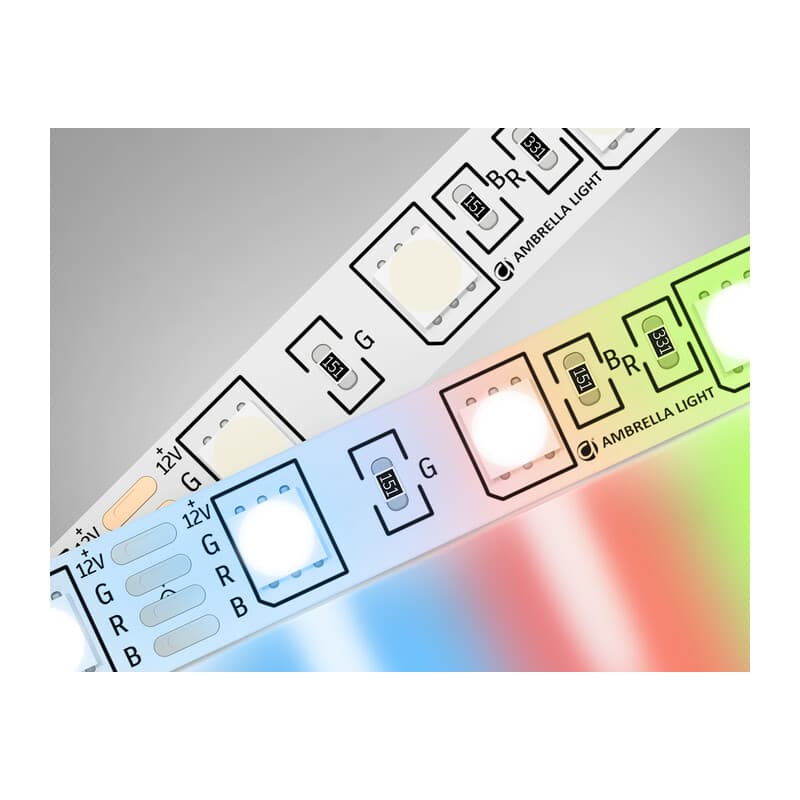Светодиодная лента RGB Ambrella Light GS2202 5050 60Led /14.4 m/ 12V IP20 RGB 5m GS2202 5050 60Led/ 14.4 m/ 12V IP20 RGB/ 5000*10*1.87mm (4 конт.) Ambrella Light 9