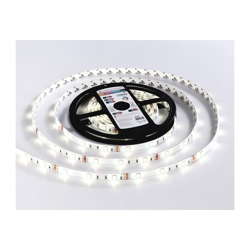 Светодиодная лента RGB Ambrella Light GS2301 5050 30Led /7.2W m/ 12V IP65 RGB 5m GS2301 5050 30Led/ 7.2W m/ 12V IP65 RGB/ 5000*10*2.87mm (4 конт.) Ambrella Light 11