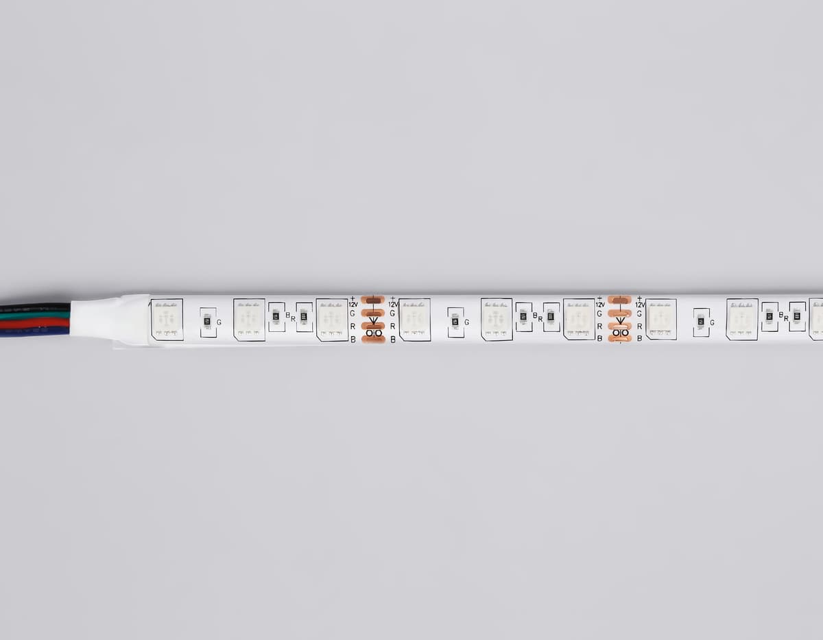 Светодиодная лента RGB Ambrella Light GS2302 5050 60Led /14.4W m/ 12V IP65 RGB 5m GS2302 5050 60Led/ 14.4W m/ 12V IP65 RGB/ 5000*10*2.87mm (4 конт.) Ambrella Light 23