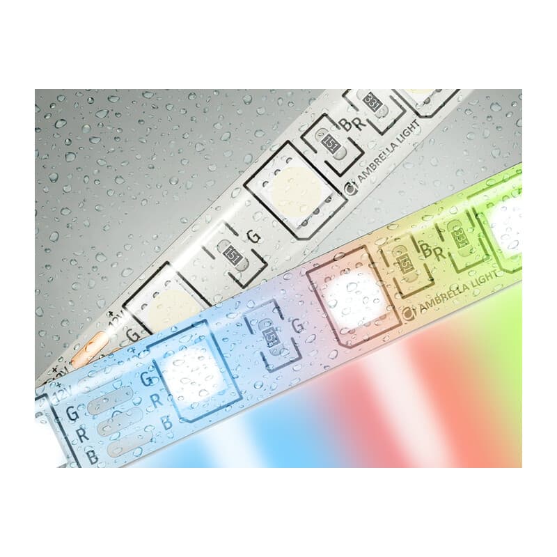 Светодиодная лента RGB Ambrella Light GS2302 5050 60Led /14.4W m/ 12V IP65 RGB 5m GS2302 5050 60Led/ 14.4W m/ 12V IP65 RGB/ 5000*10*2.87mm (4 конт.) Ambrella Light 9