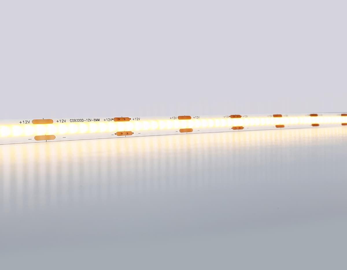 Светодиодная лента Ambrella Light GS2601 COB 320Led /10W m/ 12V IP20 3000K 5m GS2601 COB 320Led/ 10W m/ 12V IP20 3000K/ 5000*8*1.54mm (2 конт.) Ambrella Light 11