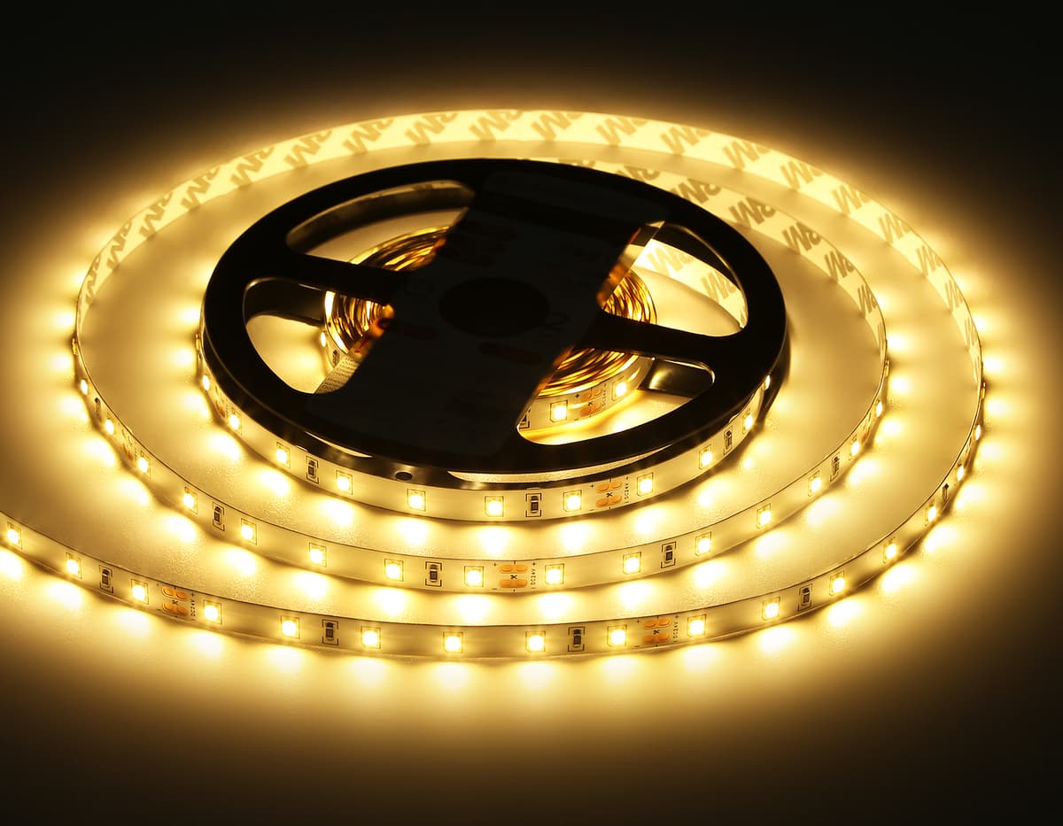 Светодиодная лента Ambrella Light GS3001 2835 60Led /6W m/ 24V IP20 3000K 5m GS3001 2835 60Led/ 6W m/ 24V IP20 3000K/ 5000*8*1.2mm (2 конт.) Ambrella Light 17