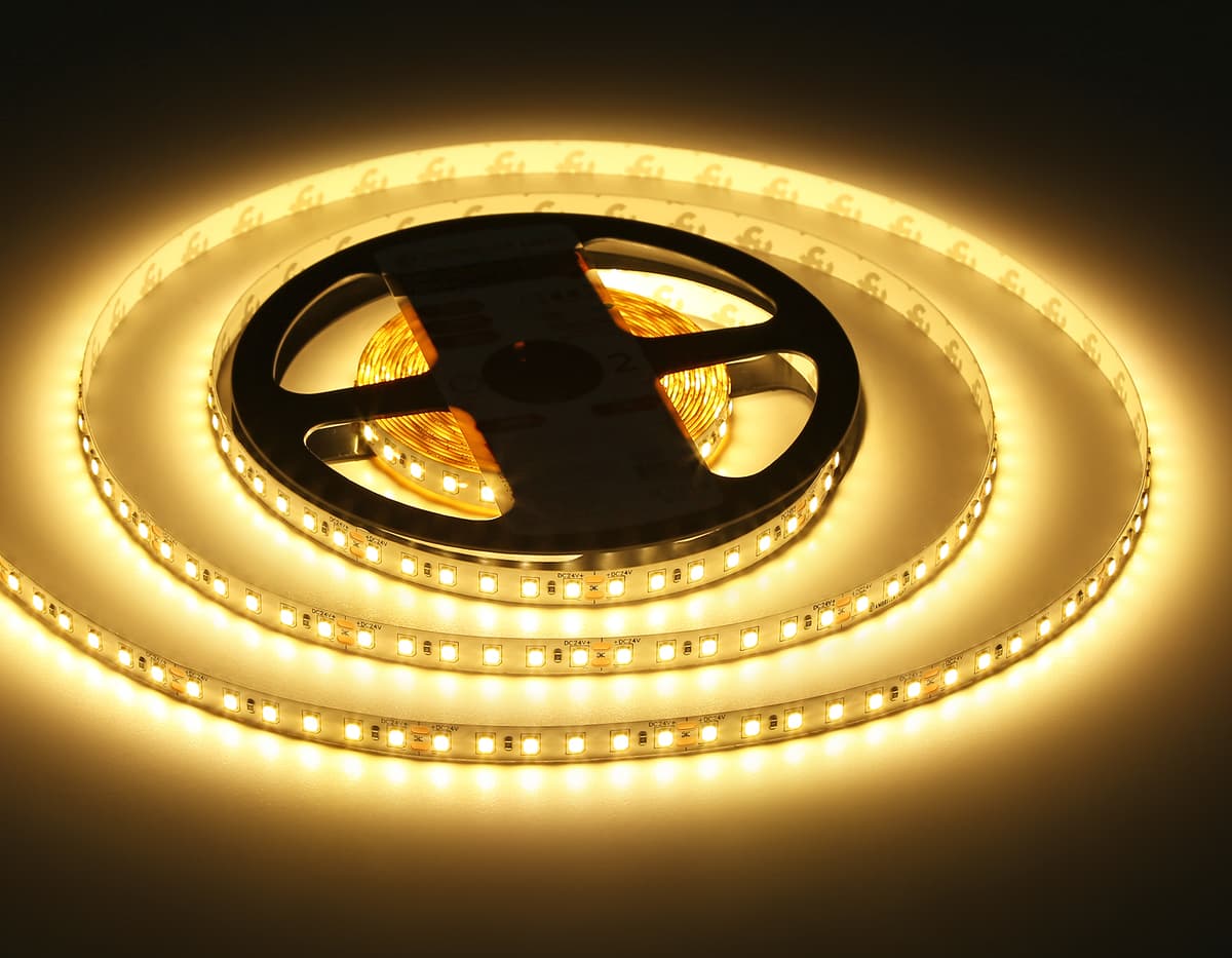 Светодиодная лента Ambrella Light GS3101 2835 120Led /10W m/ 24V IP20 3000K 5m GS3101 2835 120Led/ 10W m/ 24V IP20 3000K/ 5000*8*1.2mm (2 конт.) Ambrella Light 17