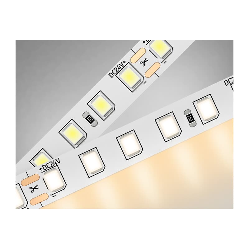 Светодиодная лента Ambrella Light GS3101 2835 120Led /10W m/ 24V IP20 3000K 5m GS3101 2835 120Led/ 10W m/ 24V IP20 3000K/ 5000*8*1.2mm (2 конт.) Ambrella Light 9