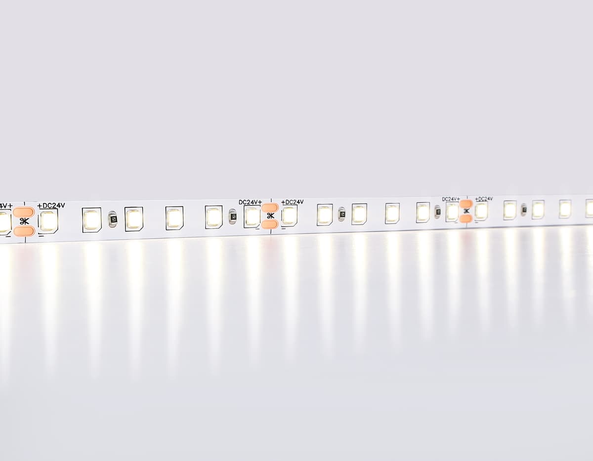 Светодиодная лента Ambrella Light GS3102 2835 120Led /10W m/ 24V IP20 4500K 5m GS3102 2835 120Led/ 10W m/ 24V IP20 4500K/ 5000*8*1.2mm (2 конт.) Ambrella Light 11