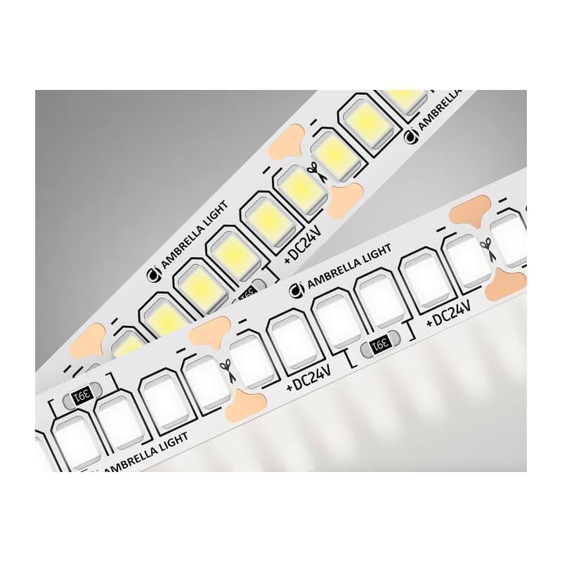 Светодиодная лента Ambrella Light GS3102 2835 120Led /10W m/ 24V IP20 4500K 5m GS3102 2835 120Led/ 10W m/ 24V IP20 4500K/ 5000*8*1.2mm (2 конт.) Ambrella Light 9