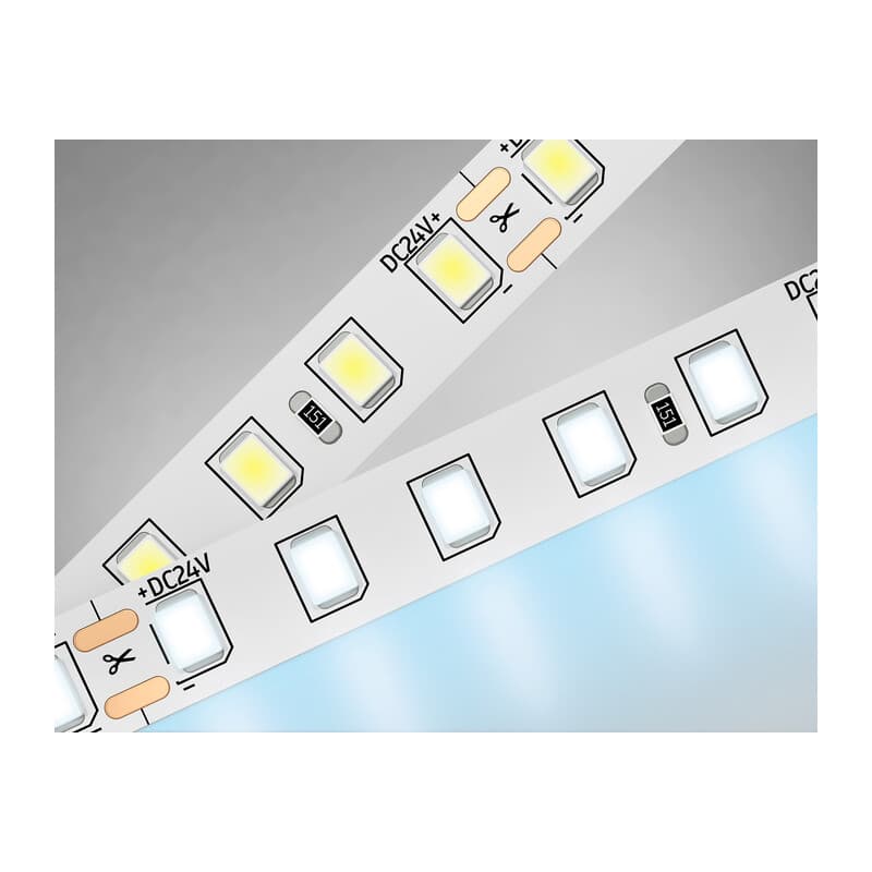 Светодиодная лента Ambrella Light GS3103 2835 120Led /10W m/ 24V IP20 6500K 5m GS3103 2835 120Led/ 10W m/ 24V IP20 6500K/ 5000*8*1.2mm (2 конт.) Ambrella Light 9