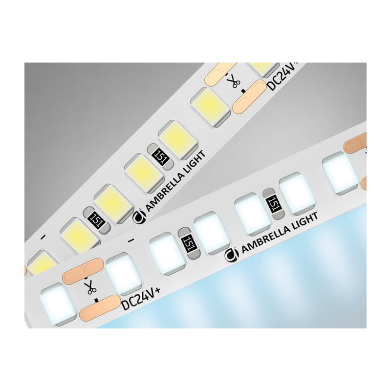 Светодиодная лента Ambrella Light GS3203 2835 180Led /14.4W m/ 24V IP20 6500K 5m GS3203 2835 180Led/ 14.4W m/ 24V IP20 6500K/ 5000*8*1.2mm (2 конт.) Ambrella Light 9