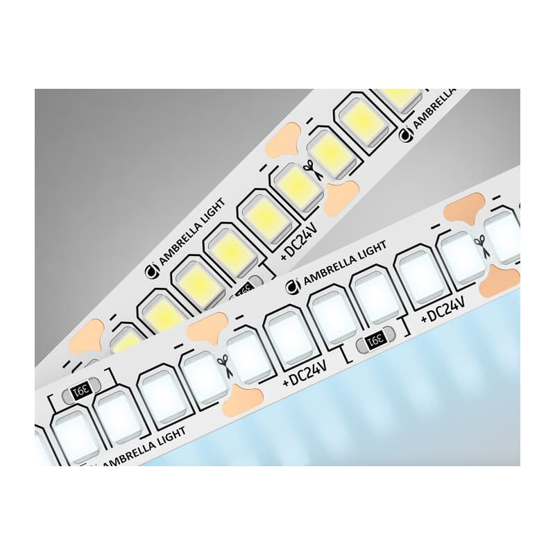 Светодиодная лента Ambrella Light GS3303 2835 240Led /18W m/ 24V IP20 6500K 5m GS3303 2835 240Led/ 18W m/ 24V IP20 6500K/ 5000*10*1.2mm (2 конт.) Ambrella Light 9