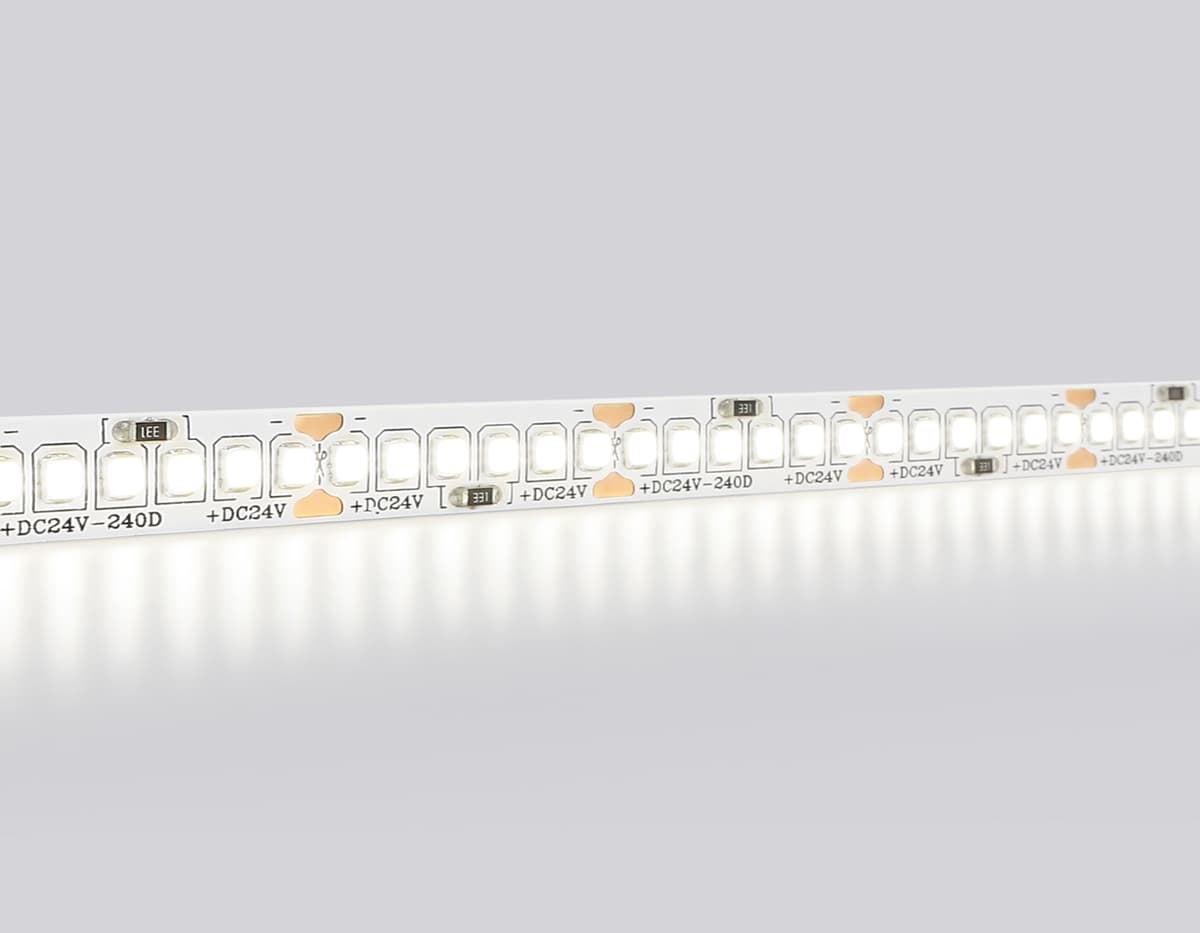 Светодиодная лента Ambrella Light GS3402 2835 240Led /20W m/ 24V IP20 4500K 5m GS3402 2835 240Led/ 20W m/ 24V IP20 4500K/ 5000*10*1.2mm (2 конт.) Ambrella Light 11