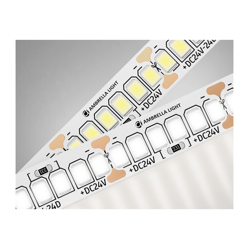 Светодиодная лента Ambrella Light GS3402 2835 240Led /20W m/ 24V IP20 4500K 5m GS3402 2835 240Led/ 20W m/ 24V IP20 4500K/ 5000*10*1.2mm (2 конт.) Ambrella Light 9
