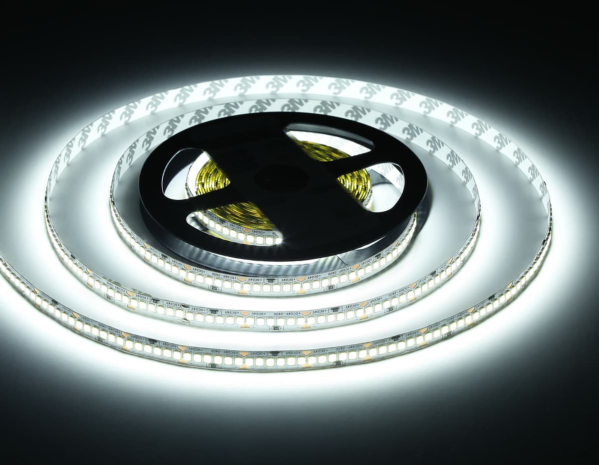 Светодиодная лента Ambrella Light GS3403 2835 240Led /20W m/ 24V IP20 6500K 5m GS3403 2835 240Led/ 20W m/ 24V IP20 6500K/ 5000*10*1.2mm (2 конт.) Ambrella Light 17