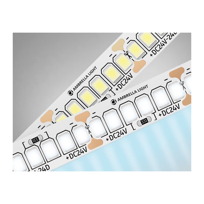 Светодиодная лента Ambrella Light GS3403 2835 240Led /20W m/ 24V IP20 6500K 5m GS3403 2835 240Led/ 20W m/ 24V IP20 6500K/ 5000*10*1.2mm (2 конт.) Ambrella Light 9