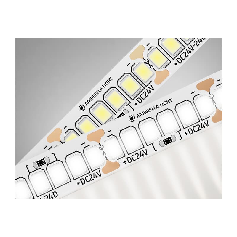 Светодиодная лента Ambrella Light GS3502 2835 240Led /22W m/ 24V IP20 4500K 5m GS3502 2835 240Led /22W m/ 24V IP20 4500K/ 5000*10*1.2mm (2 конт.) Ambrella Light 9
