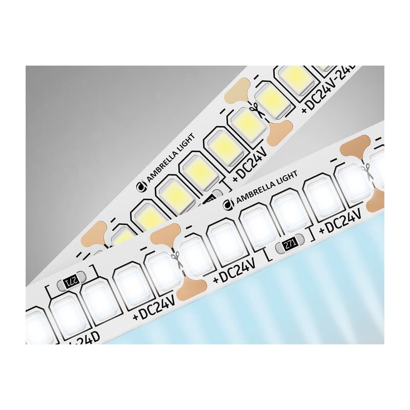 Светодиодная лента Ambrella Light GS3503 2835 240Led /22W m/ 24V IP20 6500K 5m GS3503 2835 240Led /22W m/ 24V IP20 6500K/ 5000*10*1.2mm (2 конт.) Ambrella Light 9