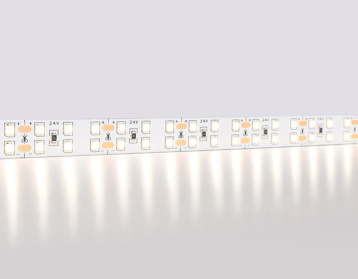 Светодиодная лента двухрядная Ambrella Light GS3602 2835 204Led /20W m/ 24V IP20 4500K 5m GS3602 2835 204Led/ 20W m/ 24V IP20 4500K/ 5000*14*1.2mm (2 конт.) Ambrella Light 11