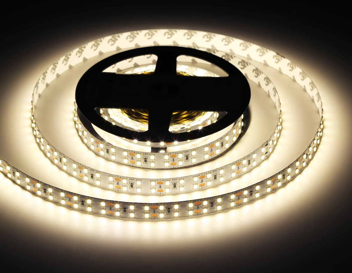 Светодиодная лента двухрядная Ambrella Light GS3602 2835 204Led /20W m/ 24V IP20 4500K 5m GS3602 2835 204Led/ 20W m/ 24V IP20 4500K/ 5000*14*1.2mm (2 конт.) Ambrella Light 17