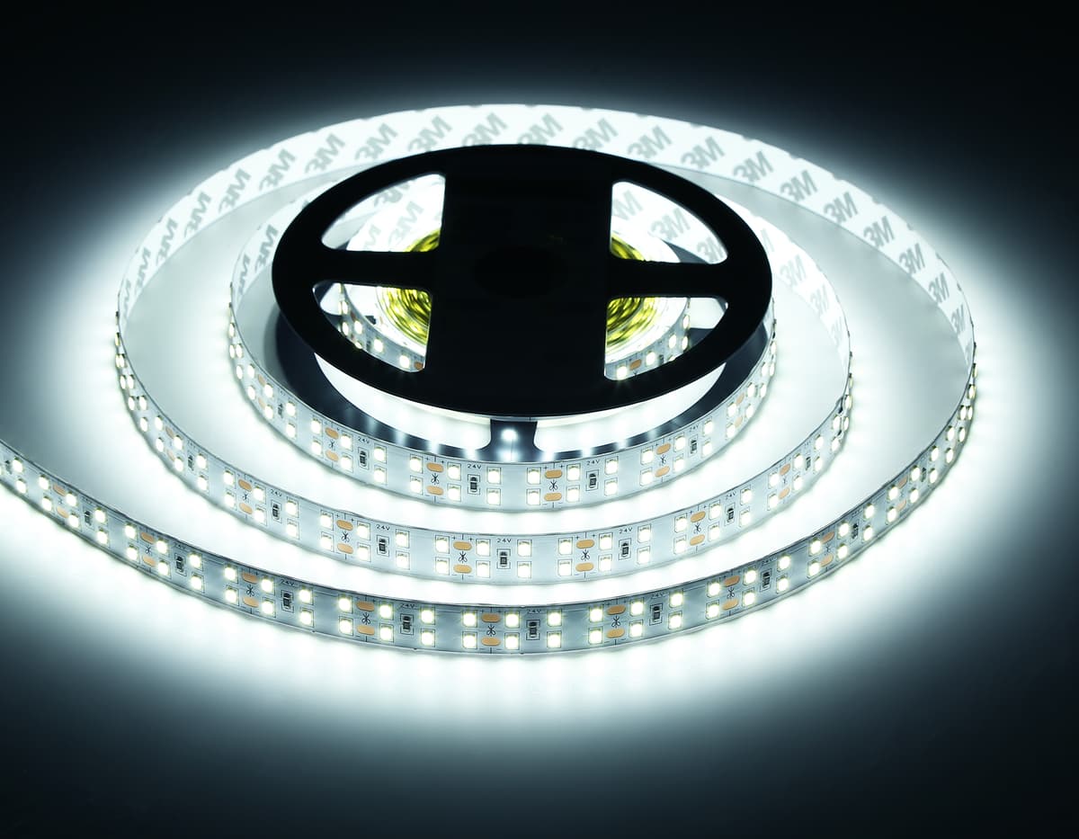 Светодиодная лента двухрядная Ambrella Light GS3603 2835 204Led /20W m/ 24V IP20 6500K 5m GS3603 2835 204Led/ 20W m/ 24V IP20 6500K/ 5000*14*1.2mm (2 конт.) Ambrella Light 17