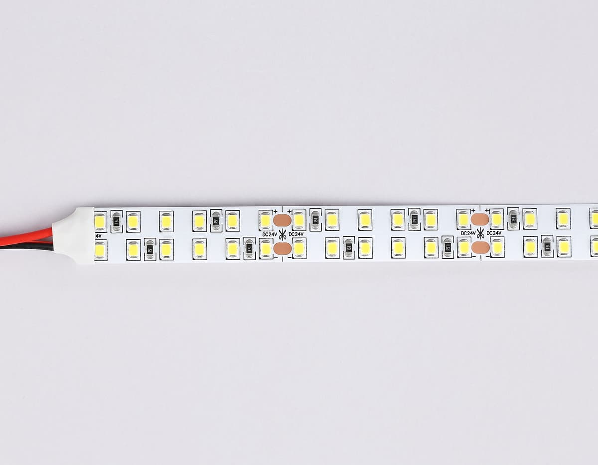 Светодиодная лента двухрядная Ambrella Light GS3702 2835 240Led /24W m/ 24V IP20 4500K 5m GS3702 2835 240Led /24W m/ 24V IP20 4500K/ 5000*14*1.2mm (2 конт.) Ambrella Light 13