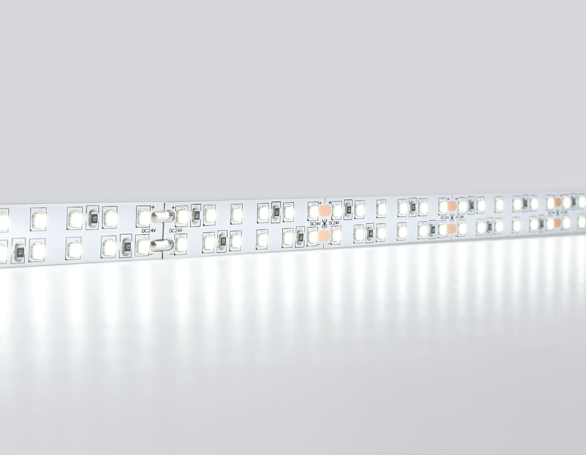 Светодиодная лента двухрядная Ambrella Light GS3703 2835 240Led /24W m/ 24V IP20 6500K 5m GS3703 2835 240Led /24W m/ 24V IP20 6500K/ 5000*14*1.2mm (2 конт.) Ambrella Light 11