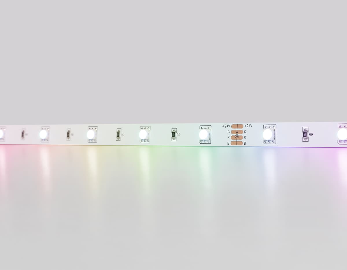 Светодиодная лента RGB Ambrella Light GS4301 5050 30Led /7.2W m/ 24V IP20 RGB 5m GS4301 5050 30Led/ 7.2W m/ 24V IP20 RGB/ 5000*10*1.87mm (4 конт.) Ambrella Light 15