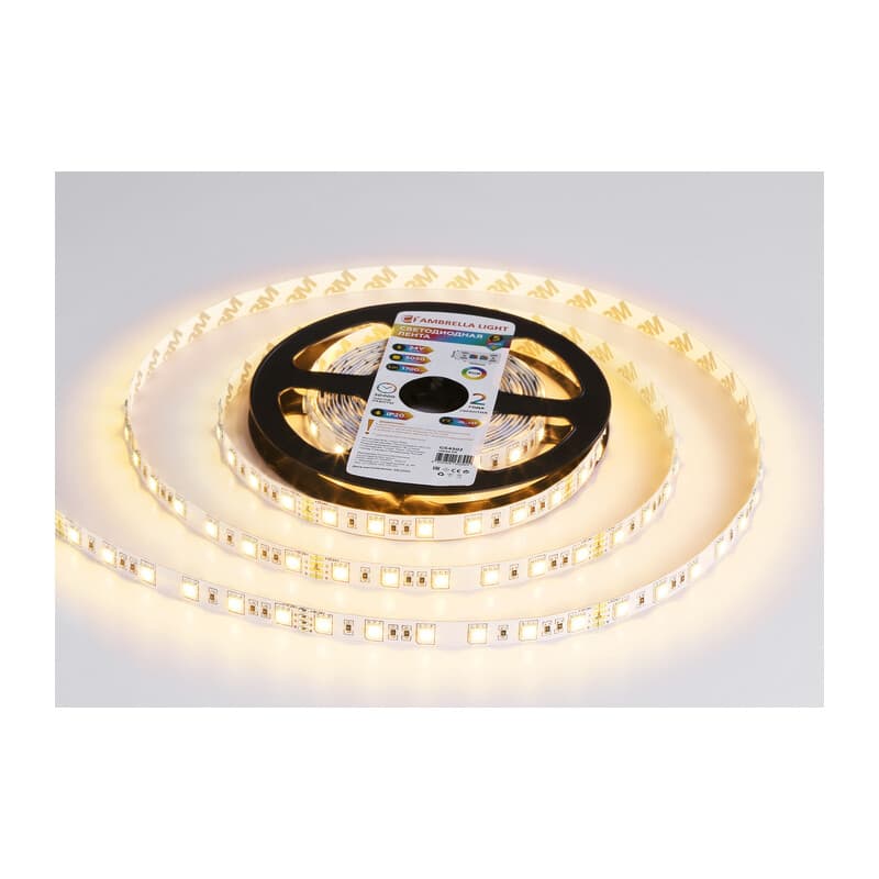 Светодиодная лента RGB Ambrella Light GS4302 5050 60Led /14.4W m/ 24V IP20 RGB 5m GS4302 5050 60Led/ 14.4W m/ 24V IP20 RGB/ 5000*10*1.87mm (4 конт.) Ambrella Light 11