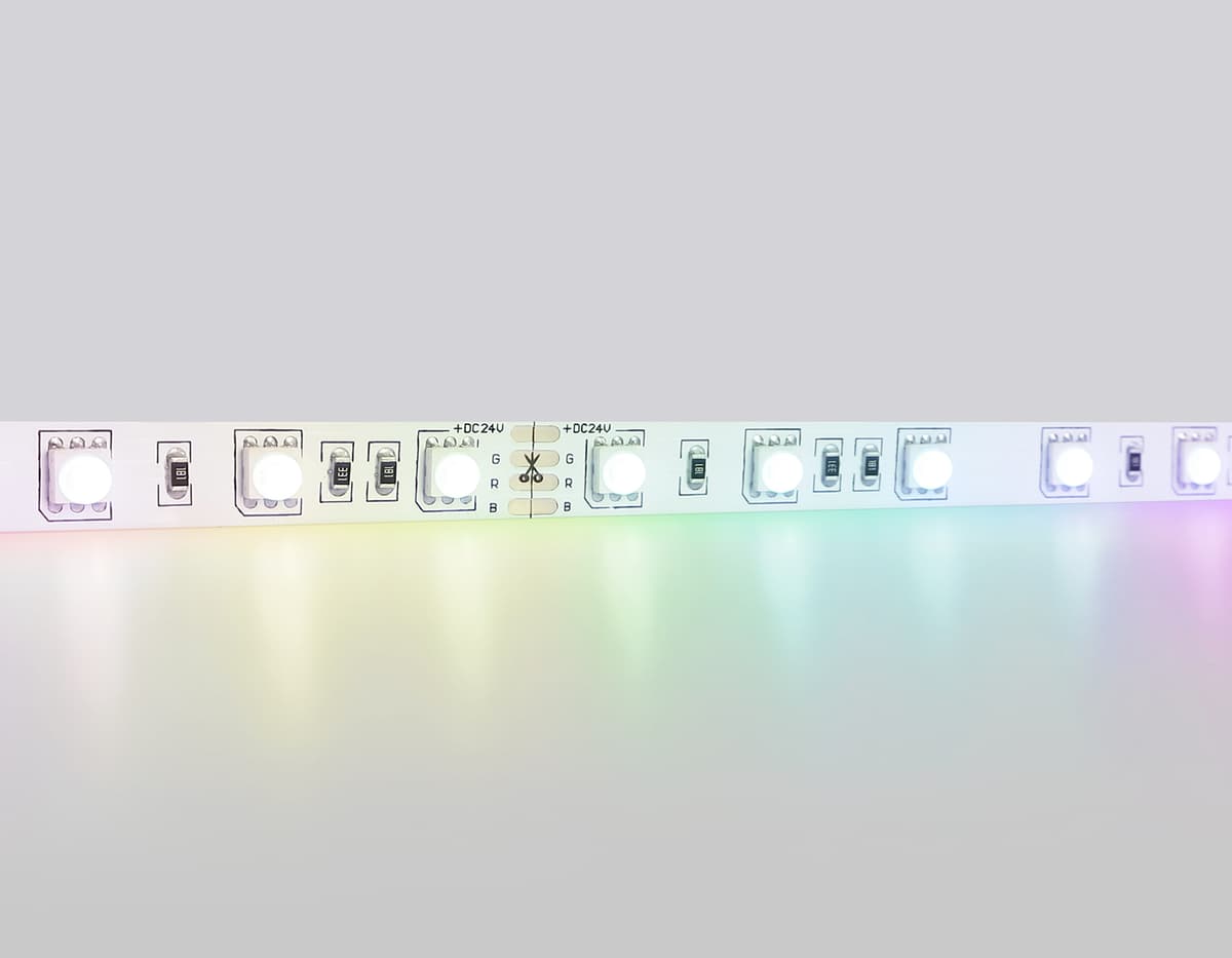 Светодиодная лента RGB Ambrella Light GS4302 5050 60Led /14.4W m/ 24V IP20 RGB 5m GS4302 5050 60Led/ 14.4W m/ 24V IP20 RGB/ 5000*10*1.87mm (4 конт.) Ambrella Light 15