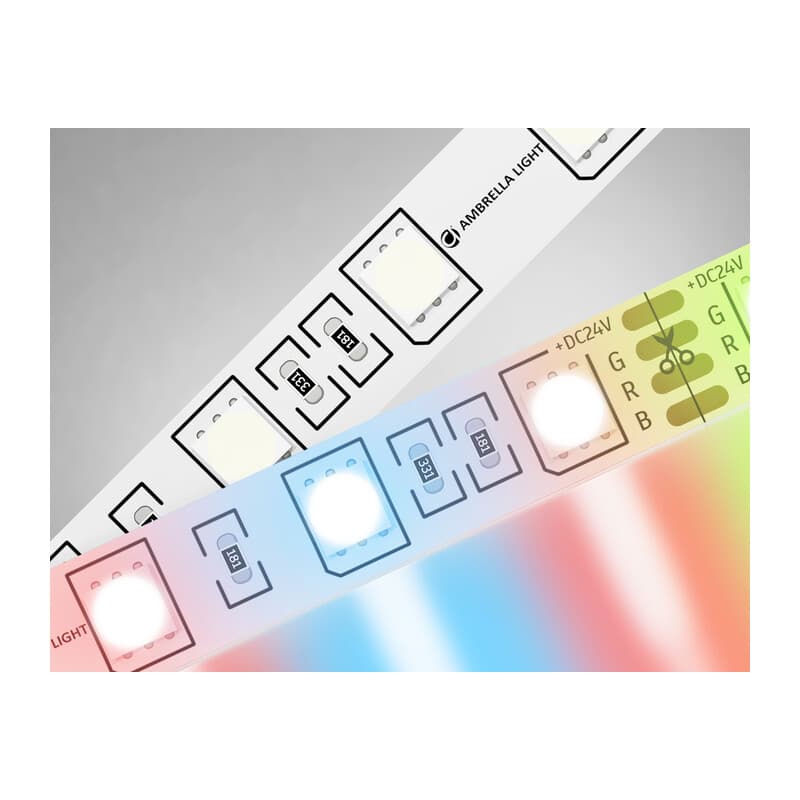 Светодиодная лента RGB Ambrella Light GS4302 5050 60Led /14.4W m/ 24V IP20 RGB 5m GS4302 5050 60Led/ 14.4W m/ 24V IP20 RGB/ 5000*10*1.87mm (4 конт.) Ambrella Light 9