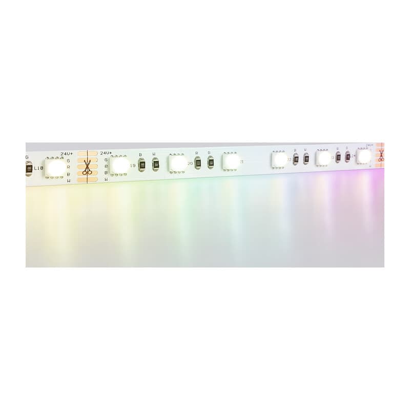 Светодиодная лента RGB с теплым белым светом GS4401 5050 60Led /10W m/ 24V IP20 RGBW+3000K 5m GS4401 5050 60Led /10W m/ 24V IP20 RGBW+3000K/ 5000*10*1.87mm (5 конт.) Ambrella Light 11