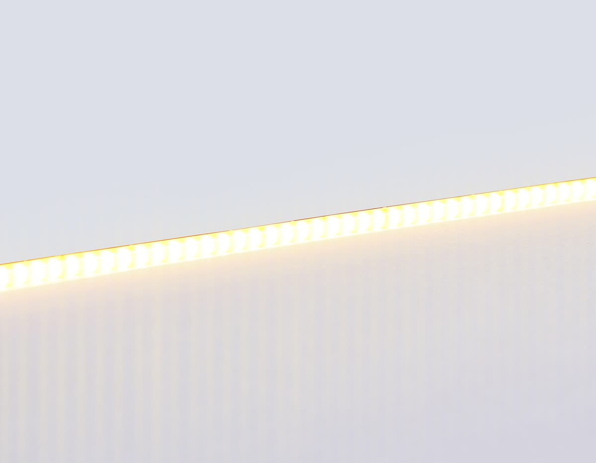 Светодиодная лента Ambrella Light GS4601 COB 384Led/ 7W m/ 24V IP20 3000K/ 5m*3mm*2mm (2 конт.) GS4601 COB 384Led/ 7W m/ 24V IP20 3000K/ 5m*3mm*2mm (2 конт.) Ambrella Light 9