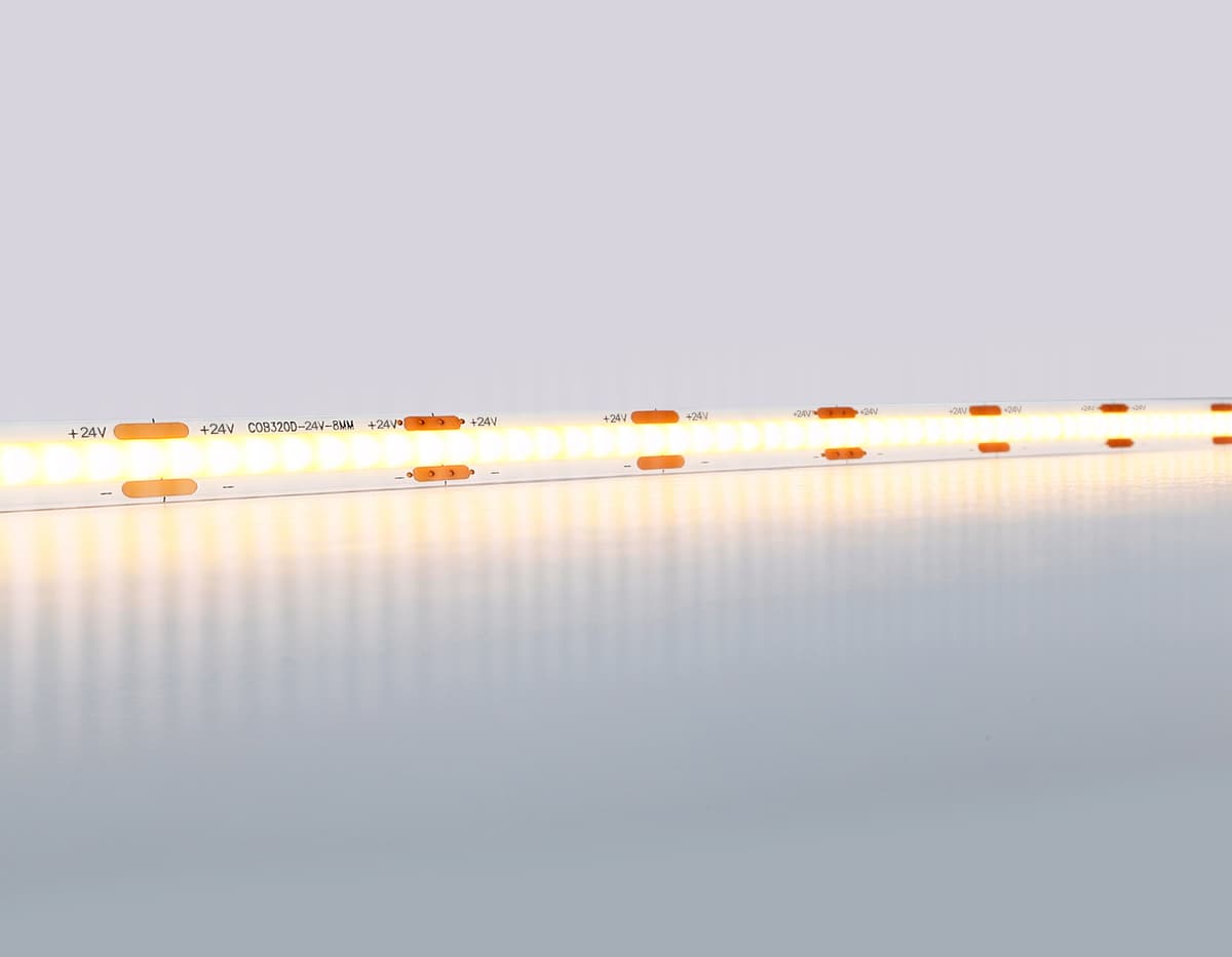 Светодиодная лента Ambrella Light GS4651 COB 320Led /10W m/ 24V IP20 3000K 5m GS4651 COB 320Led/ 10W m/ 24V IP20 3000K/ 5000*8*1.54mm (2 конт.) Ambrella Light 11