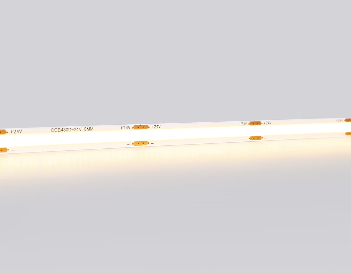Светодиодная лента Ambrella Light GS4701 COB 480Led /12W m/ 24V IP20 3000K 5m GS4701 COB 480Led/ 12W m/ 24V IP20 3000K/ 5000*8*1.54mm (2 конт.) Ambrella Light 11