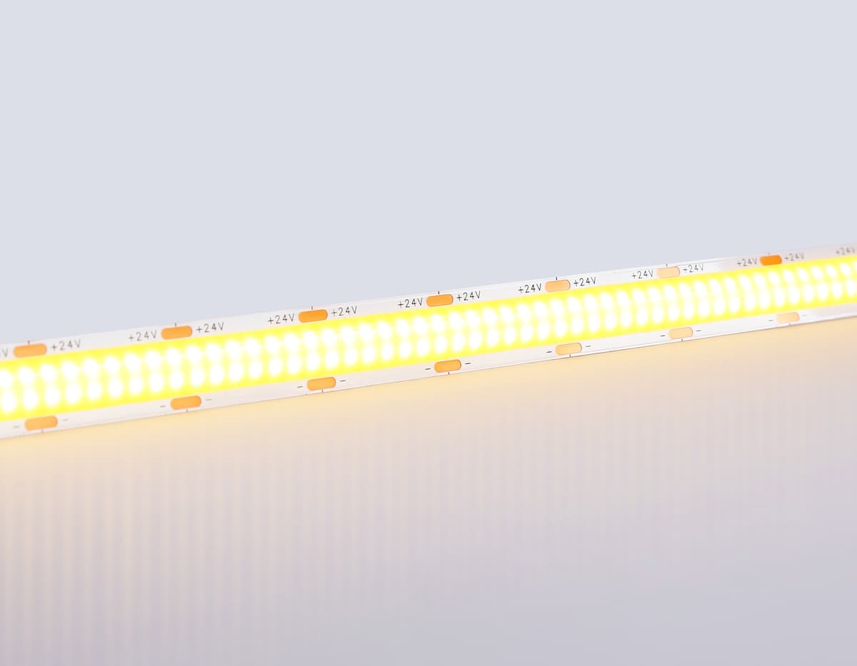 Светодиодная лента Ambrella Light GS4801 COB 616Led/19W m/ 24V IP20 3000K/ 5m*12mm*2mm (2 конт.) GS4801 COB 616Led/19W m/ 24V IP20 3000K/ 5m*12mm*2mm (2 конт.) Ambrella Light 9