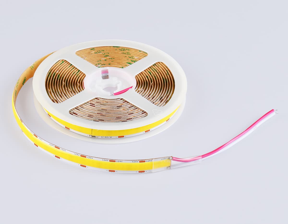 Светодиодная лента Ambrella Light GS4802 COB 616Led/19W m/ 24V IP20 4500K/ 5m*12mm*2mm (2 конт.) GS4802 COB 616Led/19W m/ 24V IP20 4500K/ 5m*12mm*2mm (2 конт.) Ambrella Light 12