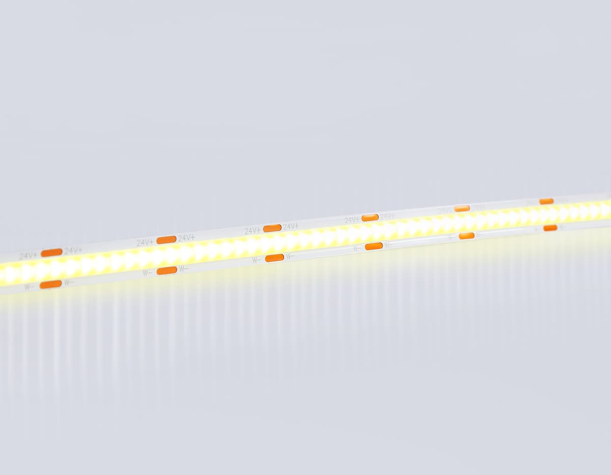 Светодиодная лента Ambrella Light GS4901 COB 608Led/ 12W m/ 24V IP20 CCT 3000-6500K/ 5m*8mm*2.2mm (3 конт.) GS4901 COB 608Led/ 12W m/ 24V IP20 CCT 3000-6500K/ 5m*8mm*2.2mm (3 конт.) Ambrella Light 10