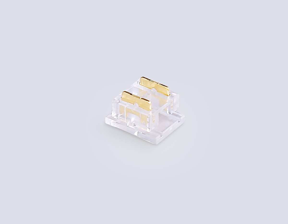 Соединитель прямой COB 12/24V для лент 8/10mm GS6361 (2 конт.) (10шт. в комплекте) GS6361 Соединитель прямой COB 12/24V для лент 8/10mm (2 конт.) (10шт) Ambrella Light 6