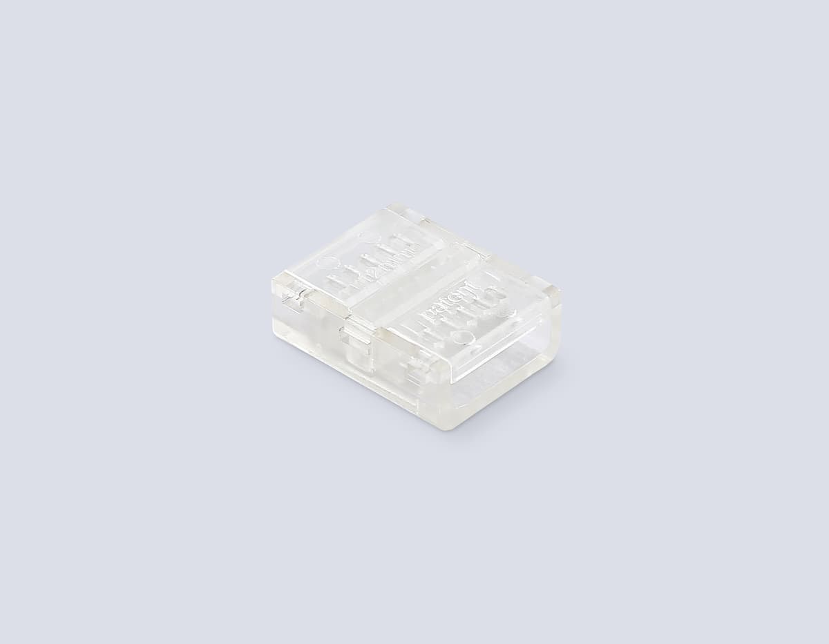 Соединитель прямой COB 12/24V для лент 12mm GS6362 (2 конт.) (10шт. в комплекте) GS6362 Соединитель прямой COB 12/24V для лент 12mm (2 конт.) (10шт) Ambrella Light 6