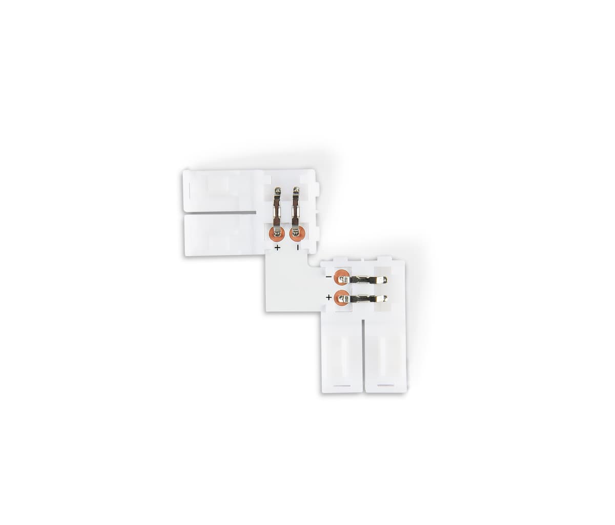 Соединитель угловой L для светодиодной ленты 2835 12/24V (2 конт.) GS6501 (10шт) GS6501 Соединитель угловой L 2835 12/24V (2 конт.) (10шт) Ambrella Light 5