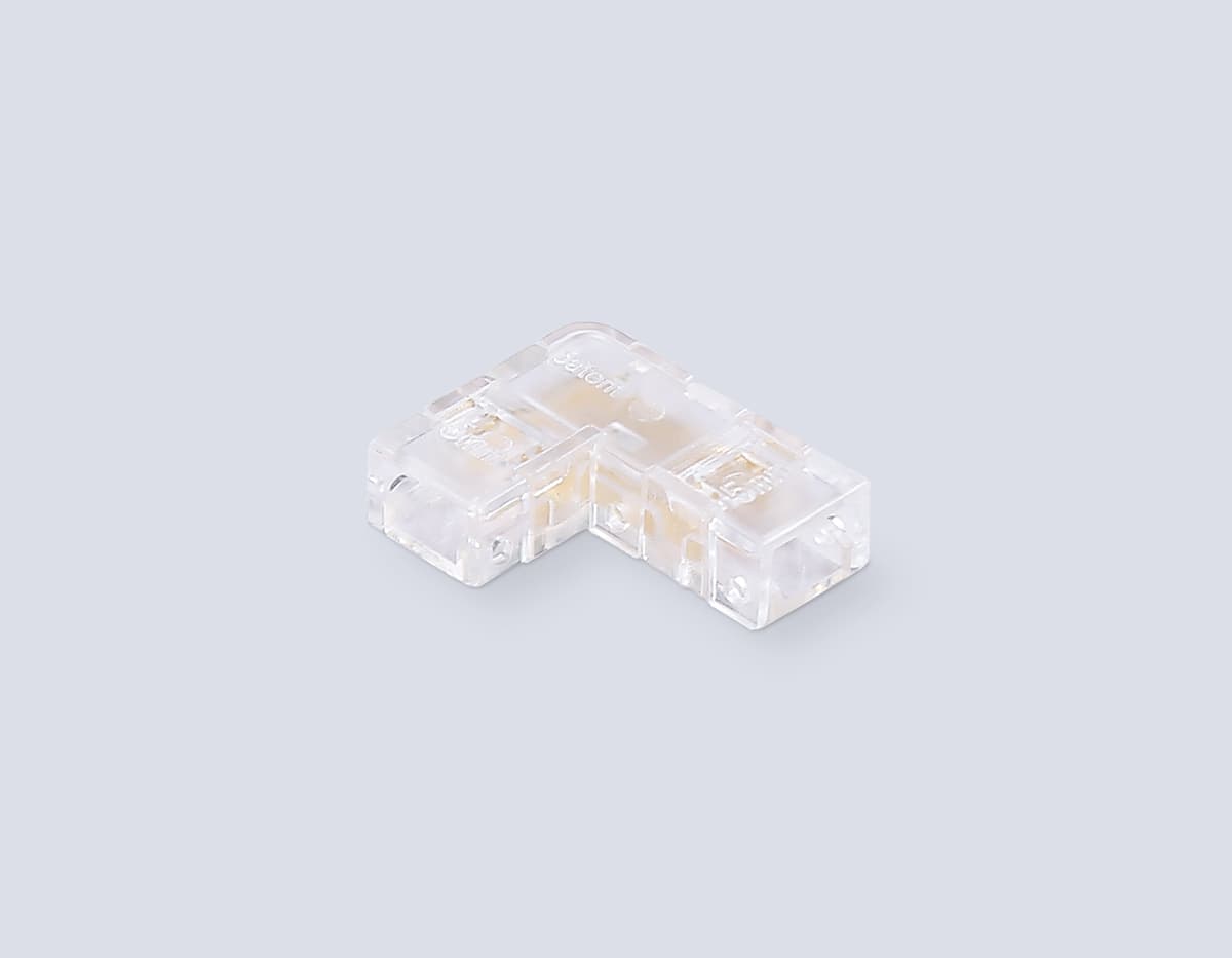 Соединитель угловой COB 12/24V для лент 5mm GS6841 (2 конт.) (10шт. в комплекте) GS6841 Соединитель угловой COB 12/24V для лент 5mm (2 конт.) (10шт) Ambrella Light 6