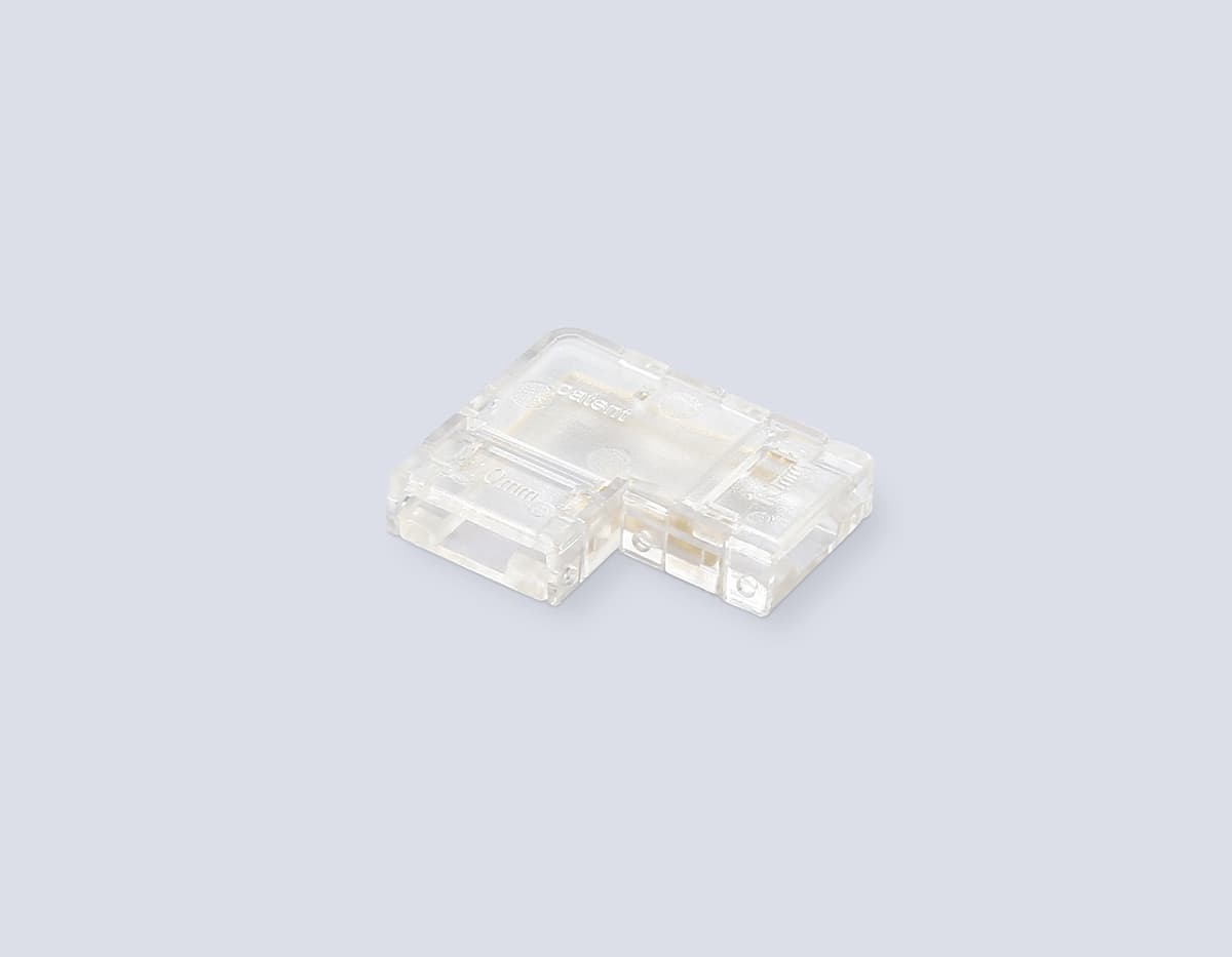 Соединитель угловой COB 12/24V для лент 10mm GS6861 (2 конт.) (10шт. в комплекте) GS6861 Соединитель угловой COB 12/24V для лент 10mm (2 конт.) (10шт) Ambrella Light 6
