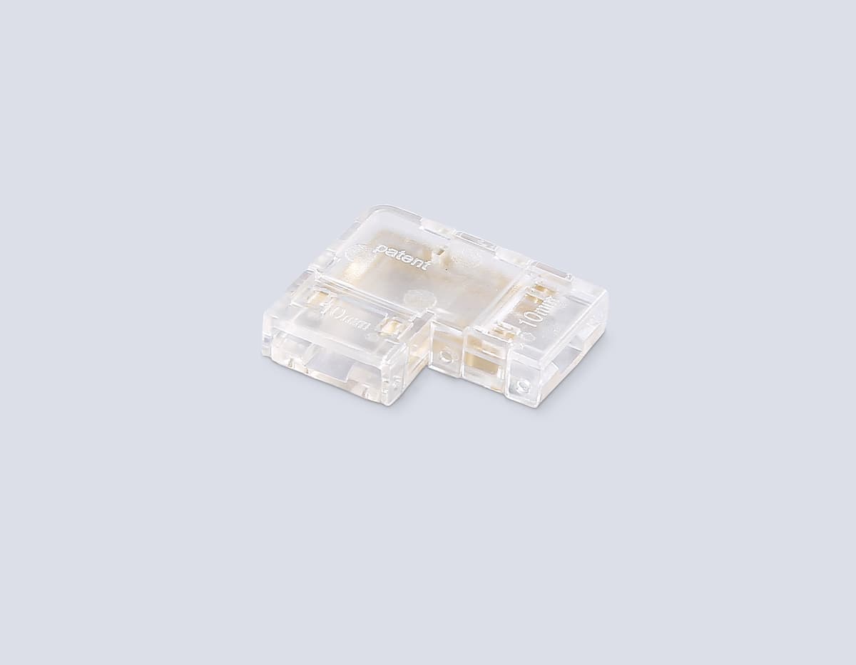 Соединитель угловой COB RGB 12/24V для лент 10mm GS6891 (4 конт.) (10шт. в комплекте) GS6891 Соединитель угловой COB RGB 12/24V для лент 10mm (4 конт.) (10шт) Ambrella Light 6