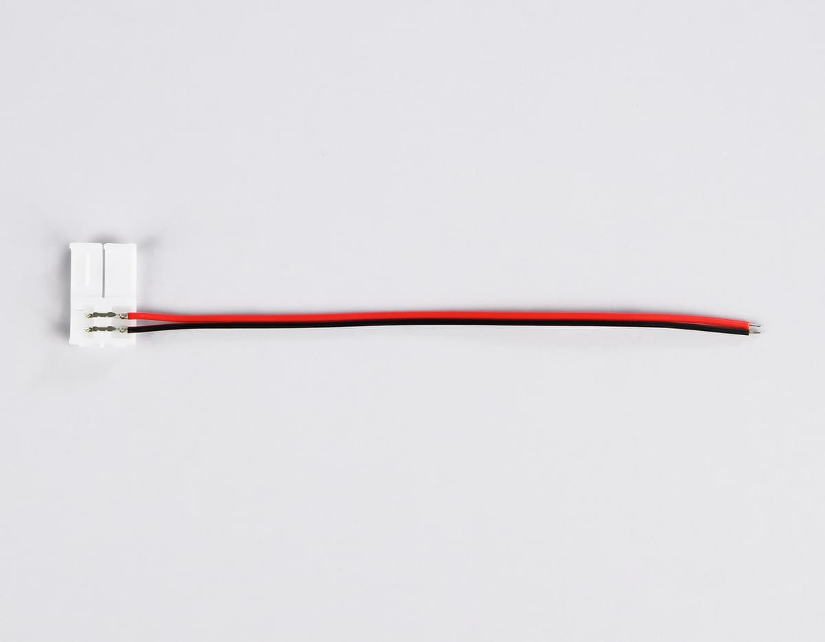 Соединитель гибкий односторонний для светодиодной ленты 2835 12/24V (2 конт.) 150 мм GS7051 (10шт) GS7051 Соединитель гибкий односторонний 2835 12/24V (2 конт.) (10шт) Ambrella Light 6